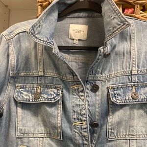 Distressed jean jacket. Hidden of Los Angeles! Perfect condition!